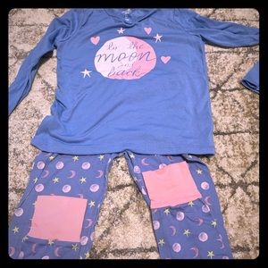 Pair of girls pajamas Oshkosh size 12